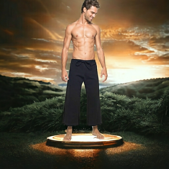 Yogiiza 100% Organic Cotton Martial Arts Gi Style Canvas Drawstring Yoga MA pant - Picture 13 of 13